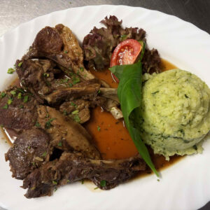 Lammkoteletts im Safterl mit Bärlauchrisotto